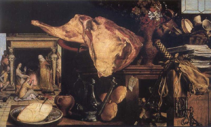 Pieter Aertsen Vanitas still-life in the background Christ in the House of Mary and Martha